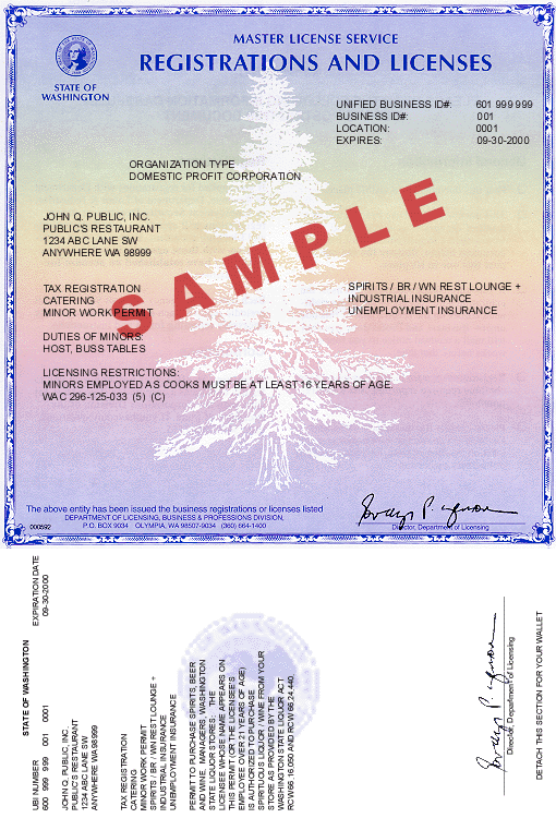 alcohol licence